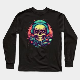 Cyberpunk Skull Pilot Long Sleeve T-Shirt